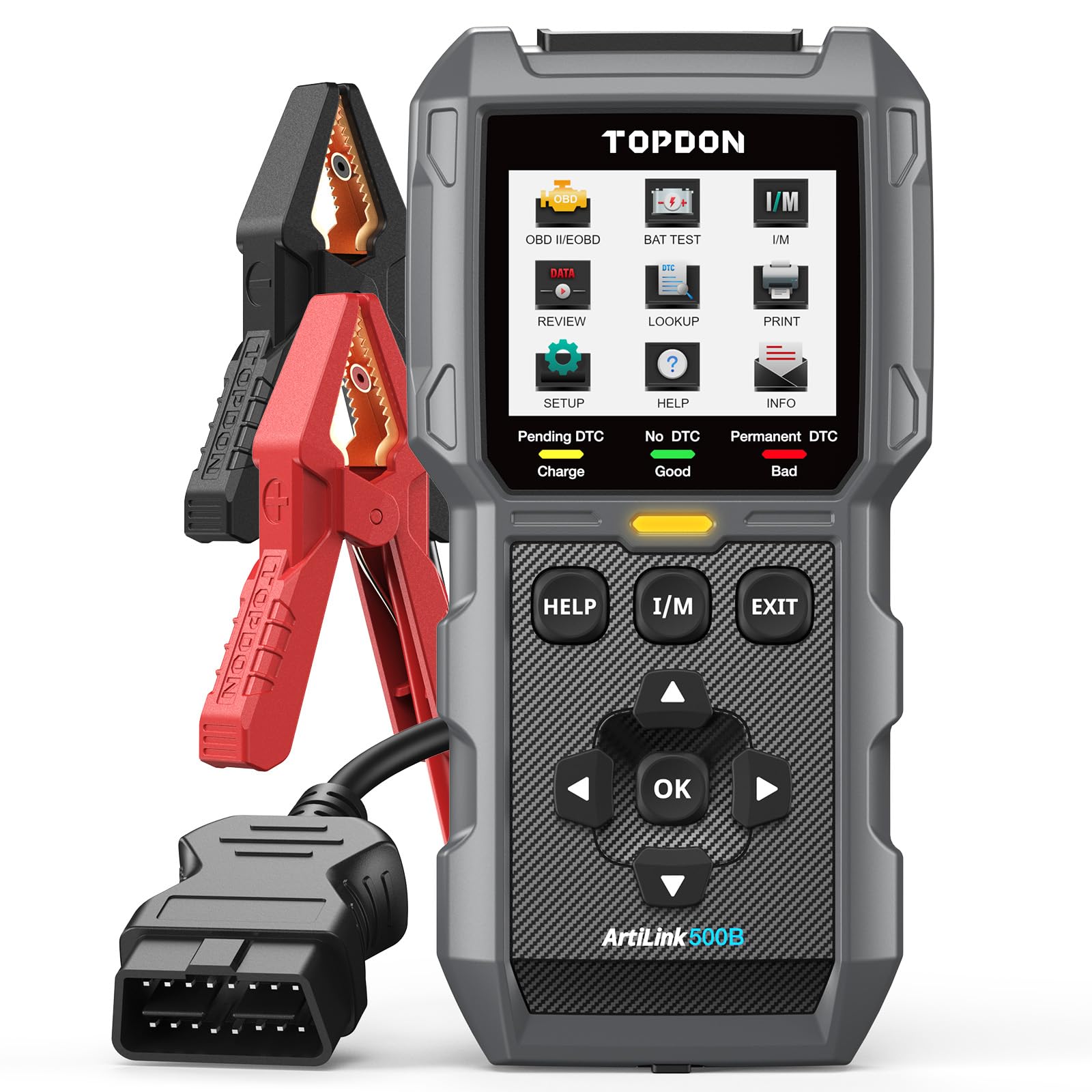 TOPDON ArtiLink500B OBDII Code Reader & Car Battery Tester 2-in-1